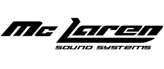 MC LAREN SOUND SYSTEMS