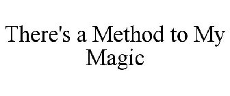 THERE'S A METHOD TO MY MAGIC