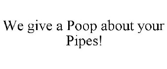 WE GIVE A POOP ABOUT YOUR PIPES!