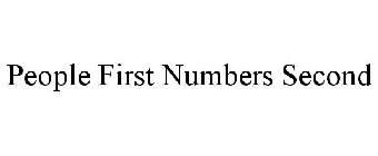 PEOPLE FIRST NUMBERS SECOND