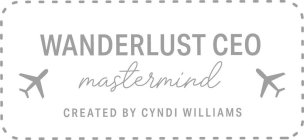 WANDERLUST CEO MASTERMIND CREATED BY CYNDI WILLIAMS