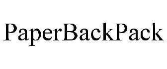 PAPERBACKPACK