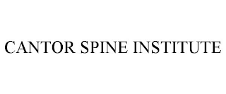 CANTOR SPINE INSTITUTE