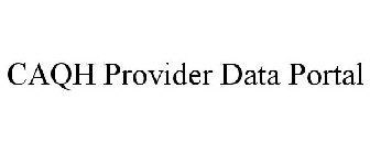 CAQH PROVIDER DATA PORTAL