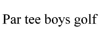 PAR TEE BOYS GOLF