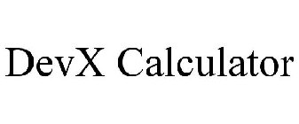 DEVX CALCULATOR