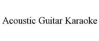 ACOUSTIC GUITAR KARAOKE