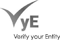 VYE VERIFY YOUR ENTITY