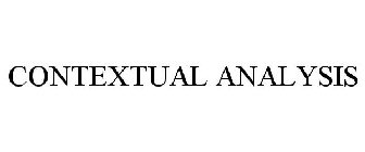 CONTEXTUAL ANALYSIS