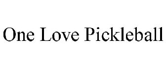 ONE LOVE PICKLEBALL