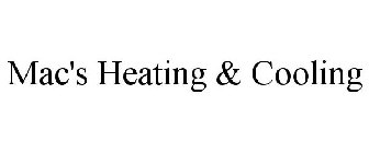 MAC'S HEATING & COOLING