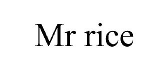 MR RICE