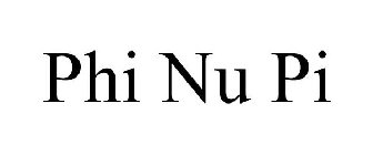 PHI NU PI