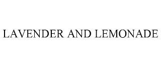 LAVENDER AND LEMONADE