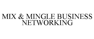 MIX & MINGLE BUSINESS NETWORKING