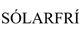 SÓLARFRÍ