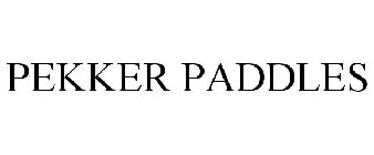 PEKKER PADDLES