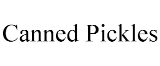 CANNED PICKLES