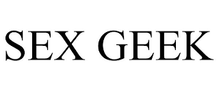 SEX GEEK