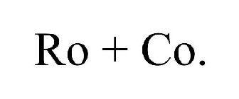 RO + CO.