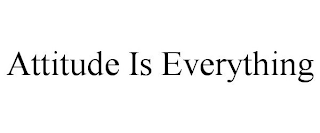 ATTITUDE IS EVERYTHING