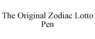 THE ORIGINAL ZODIAC LOTTO PEN