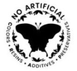 NO ARTIFICIAL COLORS RESINS ADDITIVES PRESERVATIVES