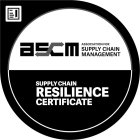 ASCM ASSOCIATION FOR SUPPLY CHAIN MANAGEMENT SUPPLY CHAIN RESILIENCE CERTIFICATE