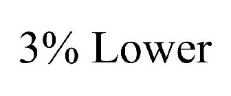 3% LOWER