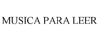 MUSICA PARA LEER