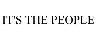 IT'S THE PEOPLE