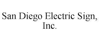 SAN DIEGO ELECTRIC SIGN, INC.