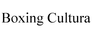 BOXING CULTURA