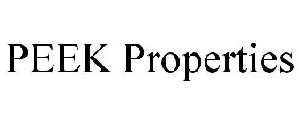 PEEK PROPERTIES