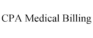 CPA MEDICAL BILLING