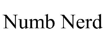 NUMB NERD