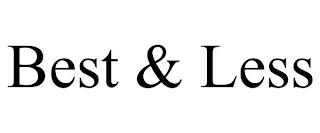 BEST & LESS