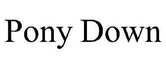 PONY DOWN