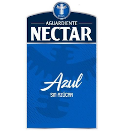 E.L.C. AGUARDIENTE NECTAR AZUL SIN AZÚCAR