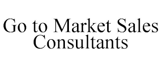 GO TO MARKET SALES CONSULTANTS