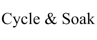 CYCLE & SOAK