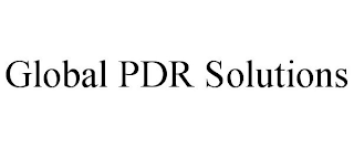 GLOBAL PDR SOLUTIONS