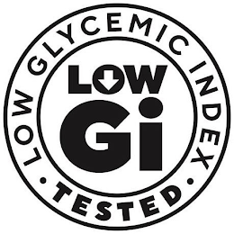 • LOW GLYCEMIC INDEX • TESTED LOW GI