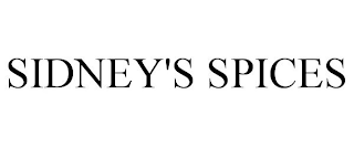 SIDNEY'S SPICES