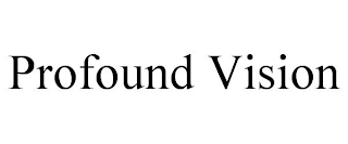PROFOUND VISION