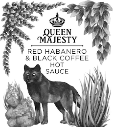 QUEEN MAJESTY RED HABANERO & BLACK COFFEE HOT SAUCE