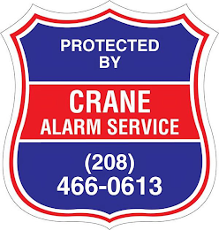 PROTECTED BY CRANE ALARM SERVICE (208) 466-0613