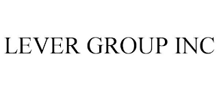 LEVER GROUP INC