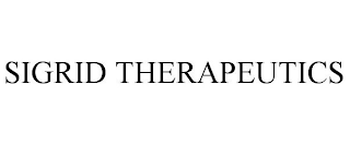 SIGRID THERAPEUTICS