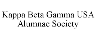 KAPPA BETA GAMMA USA ALUMNAE SOCIETY